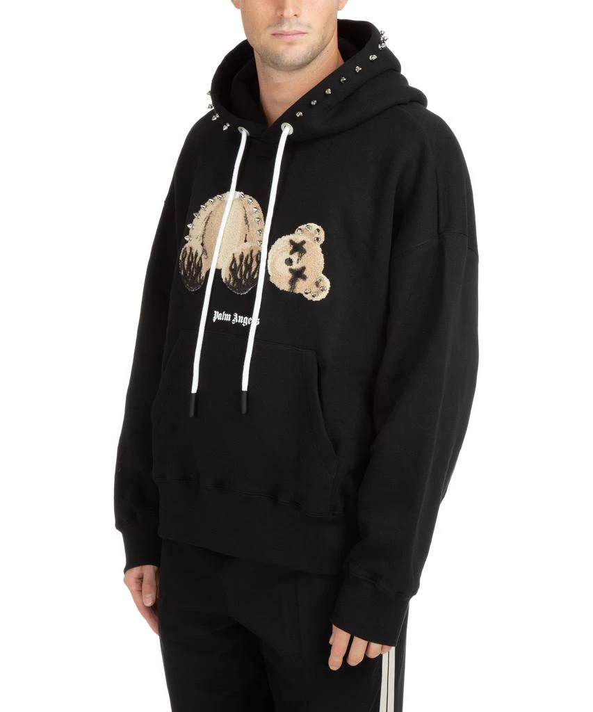 商品Palm Angels|Palm Angels Bear Punk Cotton Hoodie,价格¥5538,第4张图片详细描述