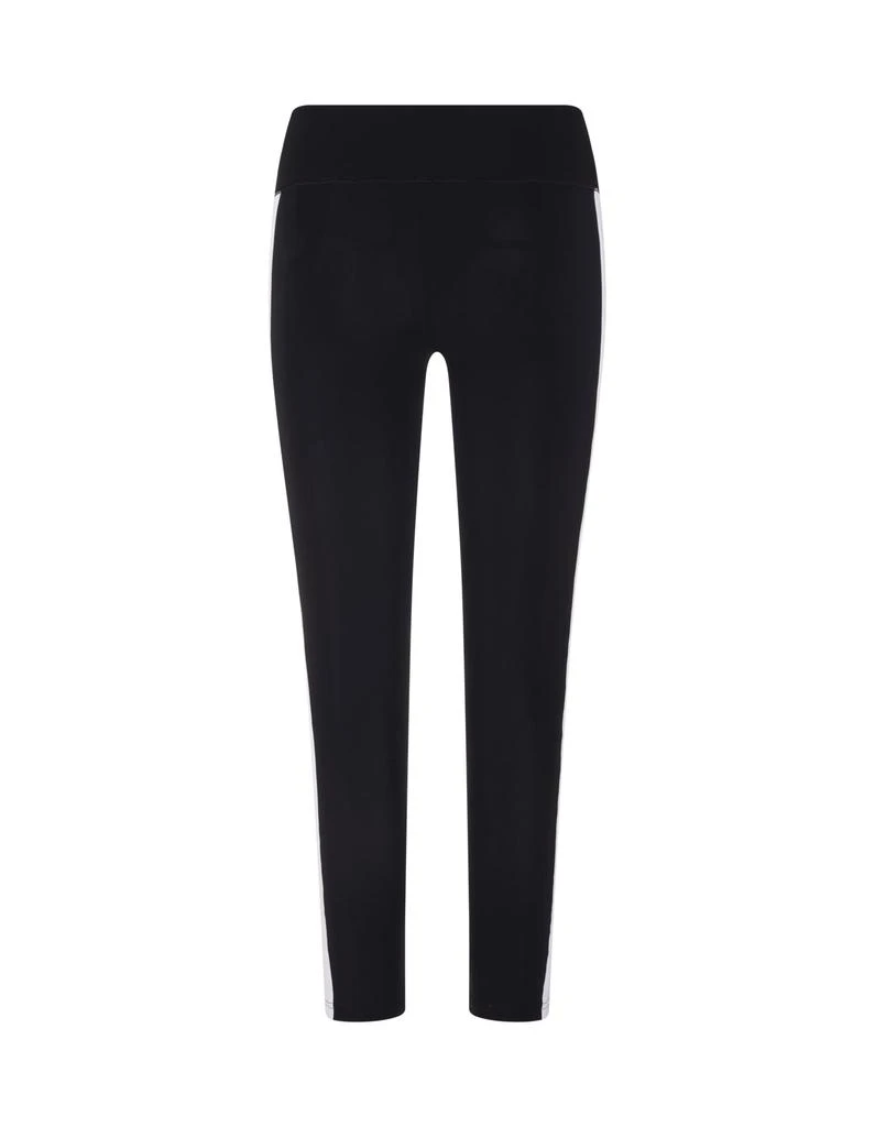 商品Palm Angels|Palm Angels Woman Black Leggings With Contrast Logo And Side Bands,价格¥1321,第2张图片详细描述