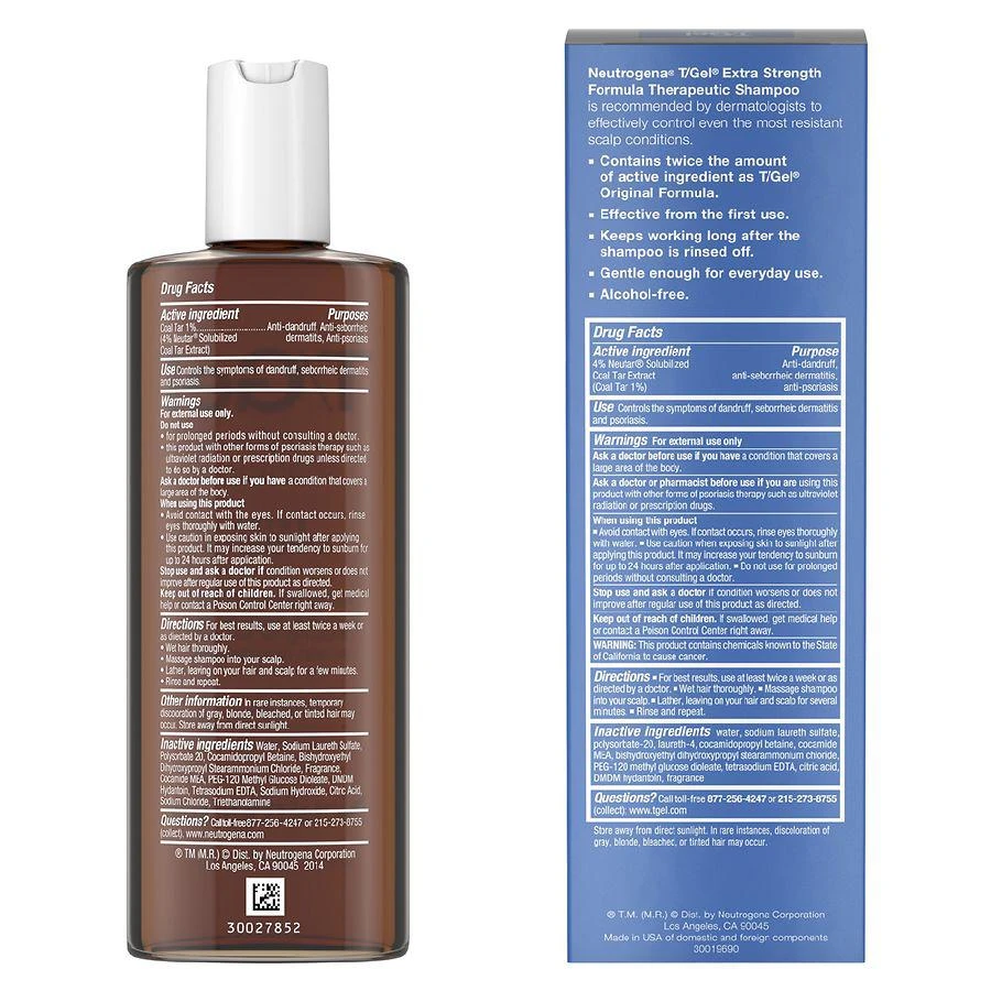 商品Neutrogena|Extra Strength Therapeutic Dandruff Shampoo,价格¥96,第2张图片详细描述