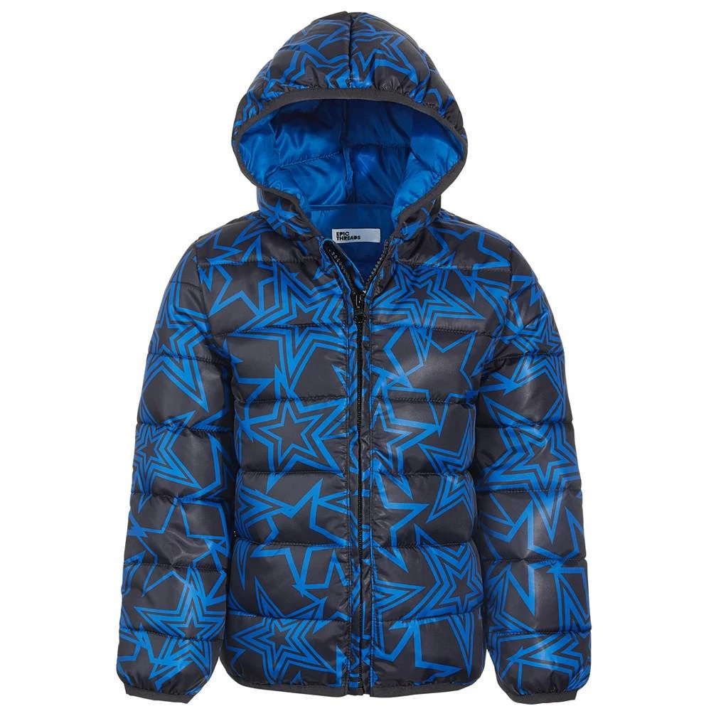 商品Epic Threads|Little Boys Star Packable Puffer Coat, Created for Macy's,价格¥120,第5张图片详细描述