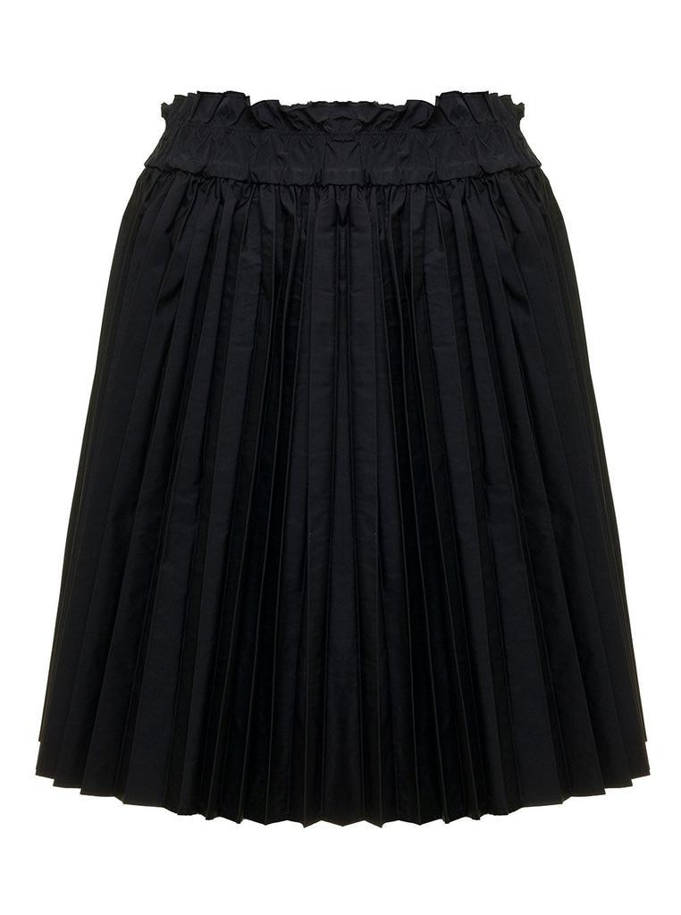 商品RED Valentino|Black Pleated Taffeta Skirt Red Valentino Woman,价格¥2258,第1张图片