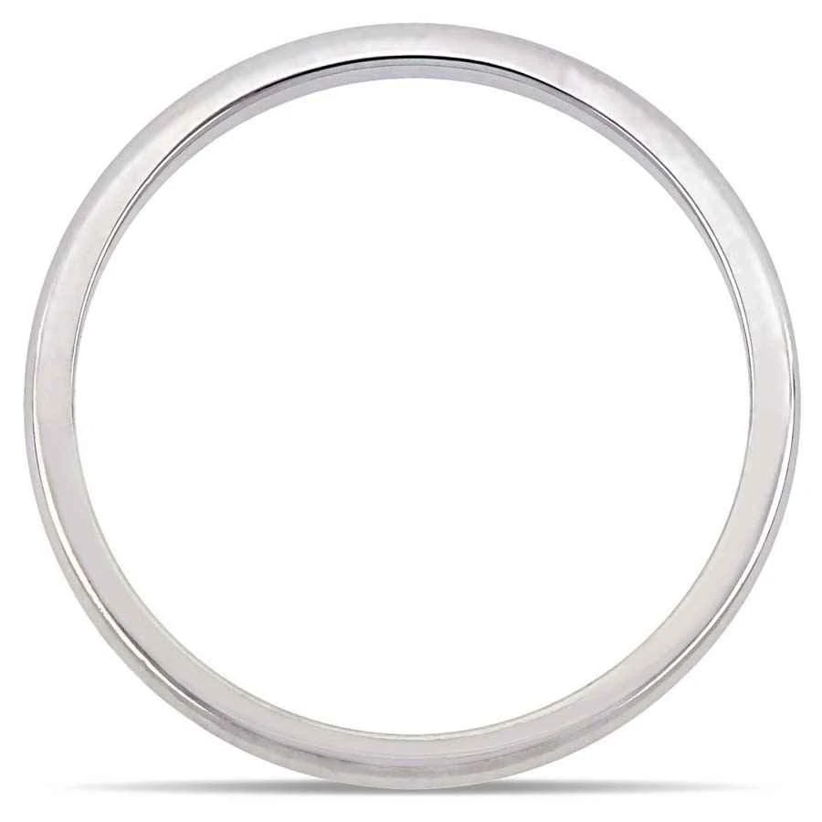 商品Amour|Ladies 10K White Gold Wedding Band 2mm JMS005372,价格¥1077,第3张图片详细描述