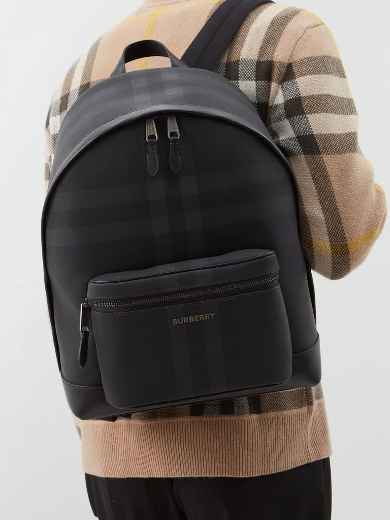 商品Burberry|Jett checked canvas backpack,价格¥11423,第3张图片详细描述