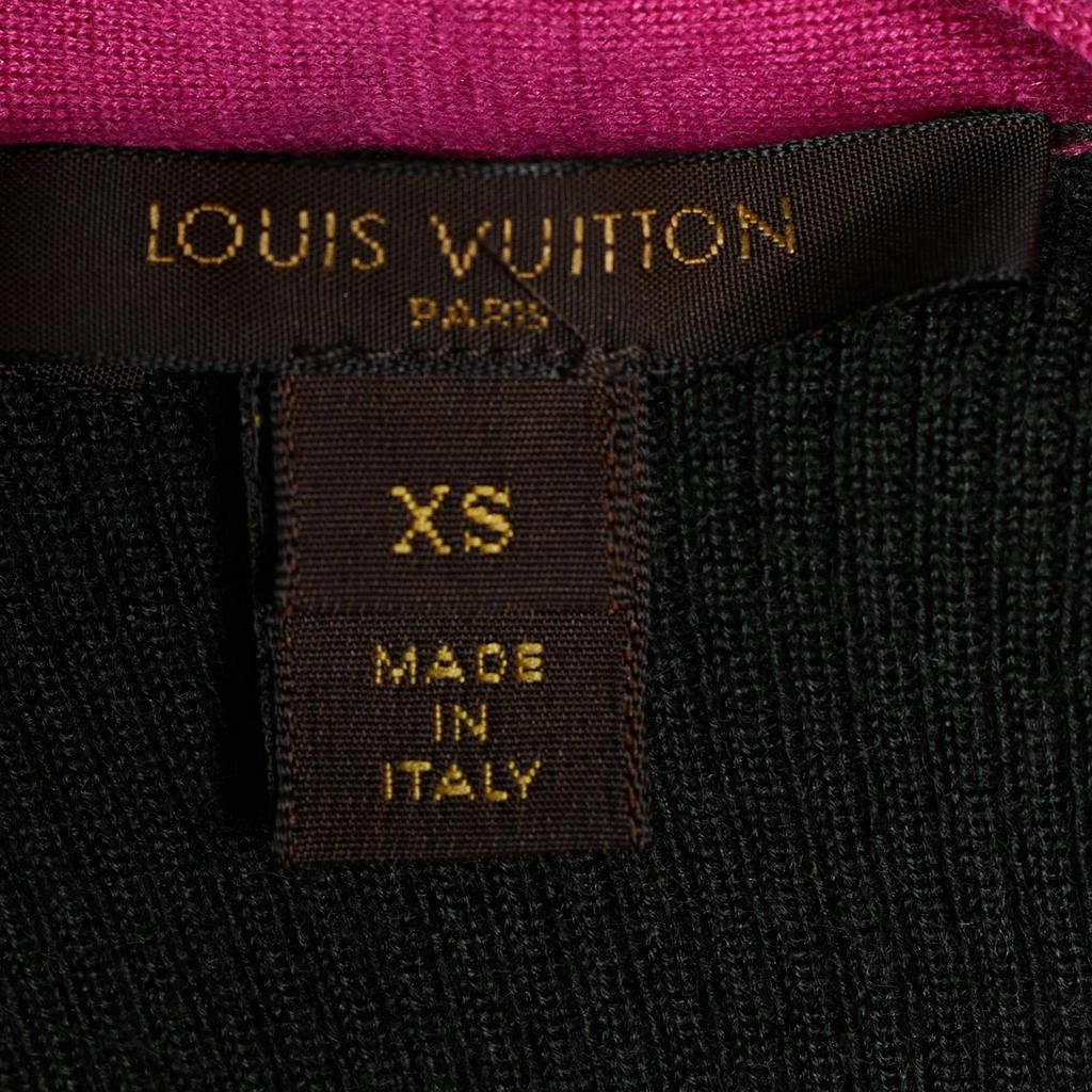 商品[二手商品] Louis Vuitton|Louis Vuitton Dark Green Checked Cashmere & Silk Knit Cardigan XS,价格¥1369,第4张图片详细描述