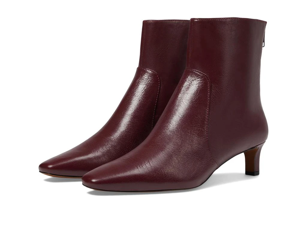 商品Madewell|The Dimes Kitten-Heel Boot In Crinkle Leather,价格¥1588,第1张图片