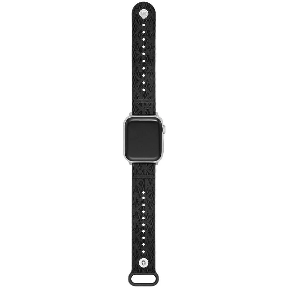 商品Michael Kors|Women's Black Rubber Apple Watch Band, 38mm or 40mm,价格¥562,第3张图片详细描述