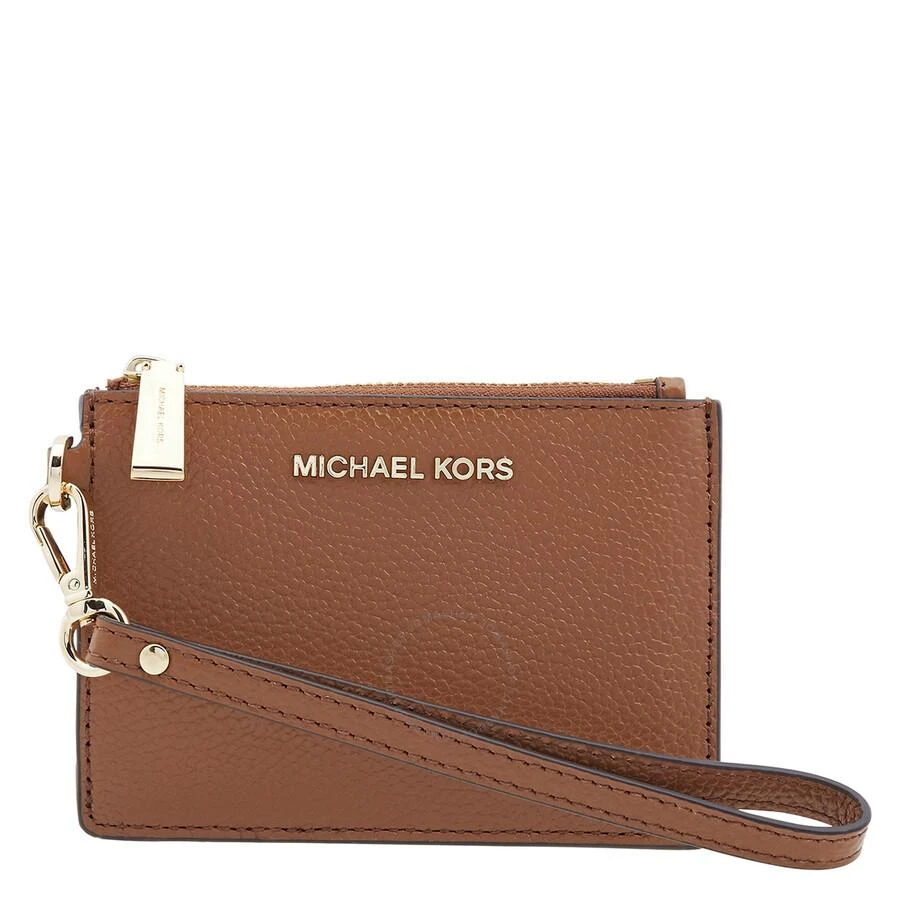 商品Michael Kors|Michael Kors Ladies Small Mercer Pebbled Leather Coin Case - Luggage,价格¥391,第1张图片