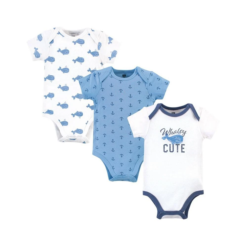 商品Hudson|Boys Whale Bodysuits, Pack of 3,价格¥105,第1张图片