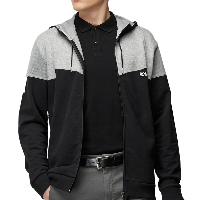 Hugo Boss 雨果博斯 男士纯色纯棉刺绣BOSS胸标时尚休闲短袖POLO衫 PIRO-50388956-001 商品