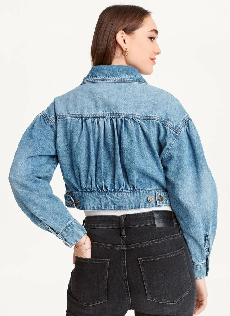 商品DKNY|Puff Sleeve Denim Jacket,价格¥449,第4张图片详细描述