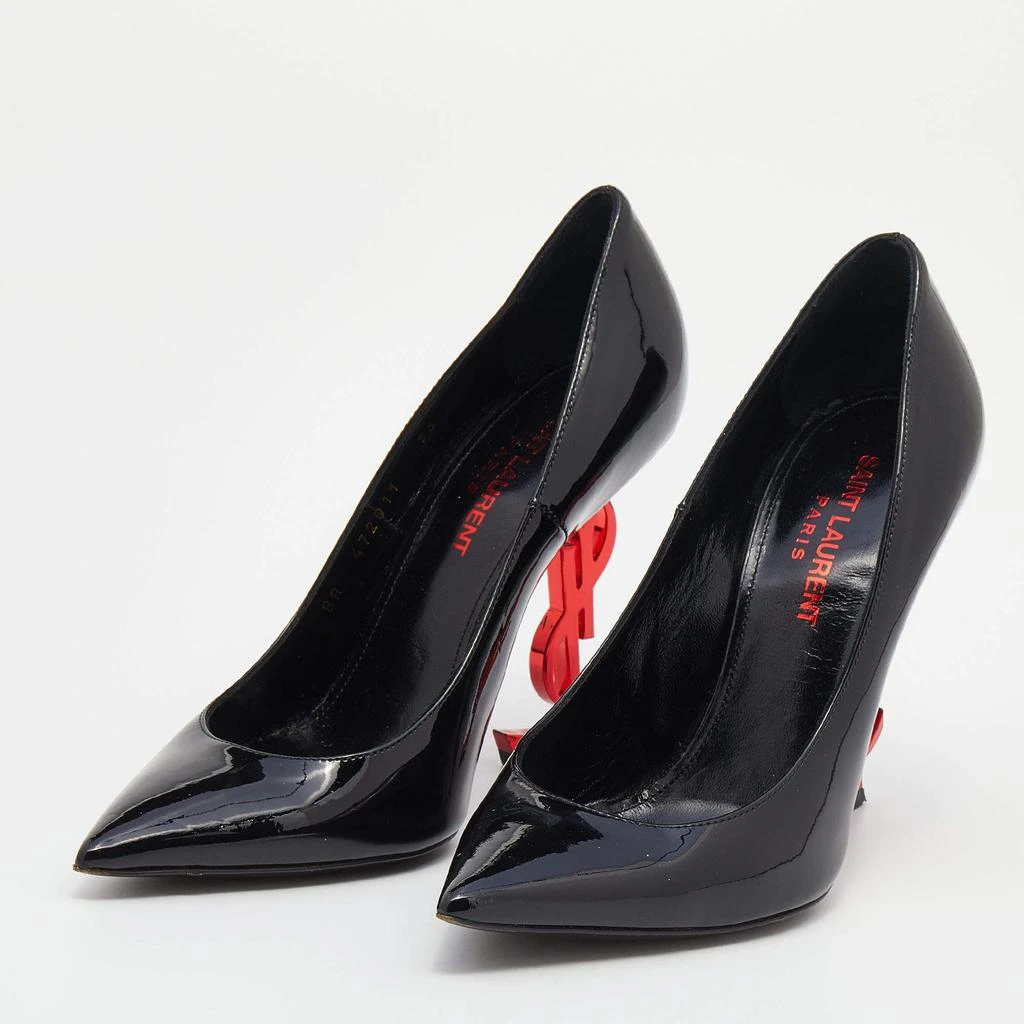 商品[二手商品] Yves Saint Laurent|Saint Laurent Black Patent Leather Opyum Pointed Toe Pumps Size 36,价格¥3428,第2张图片详细描述