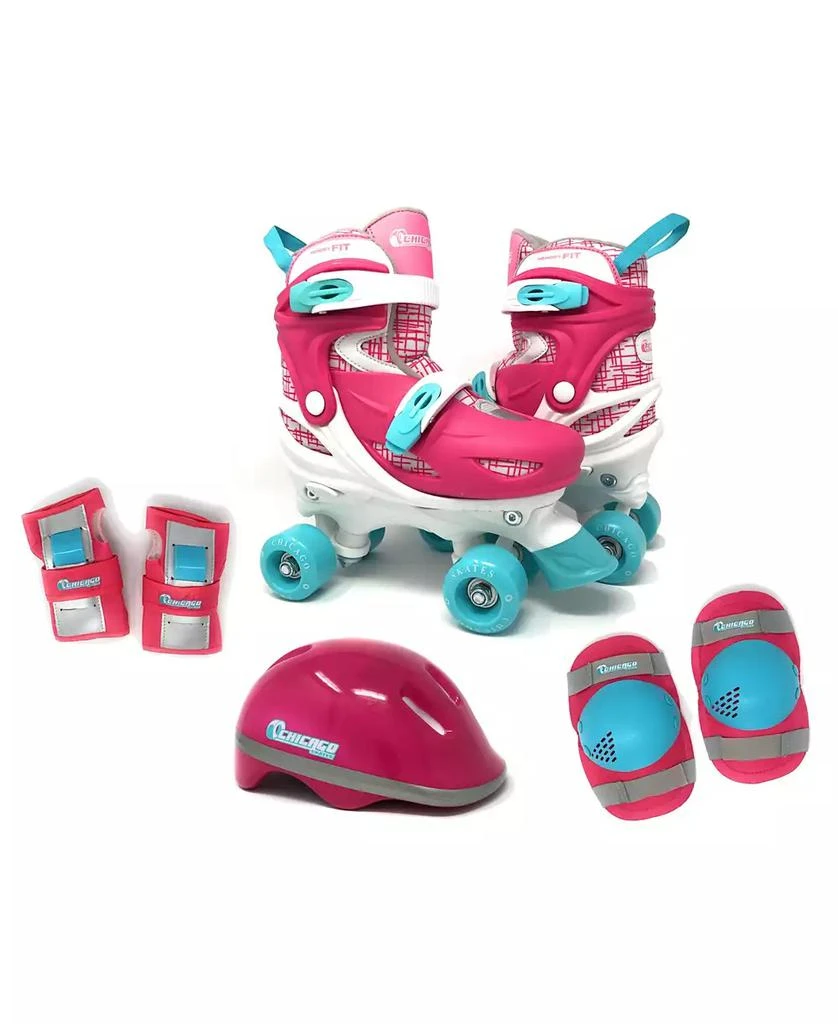 Chicago Girls Adjustable Quad Roller Skate 7pc Set - Size S (J10-J13) 商品