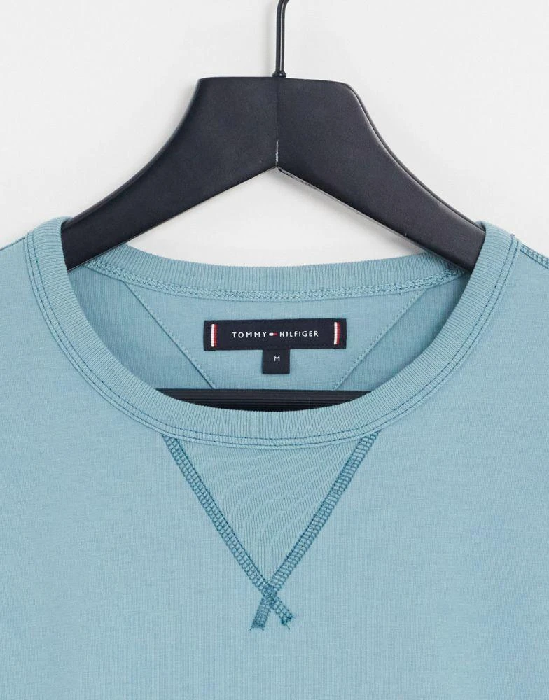 商品Tommy Hilfiger|Tommy Hilfiger cotton multi logo t-shirt in light blue - LBLUE,价格¥286,第4张图片详细描述