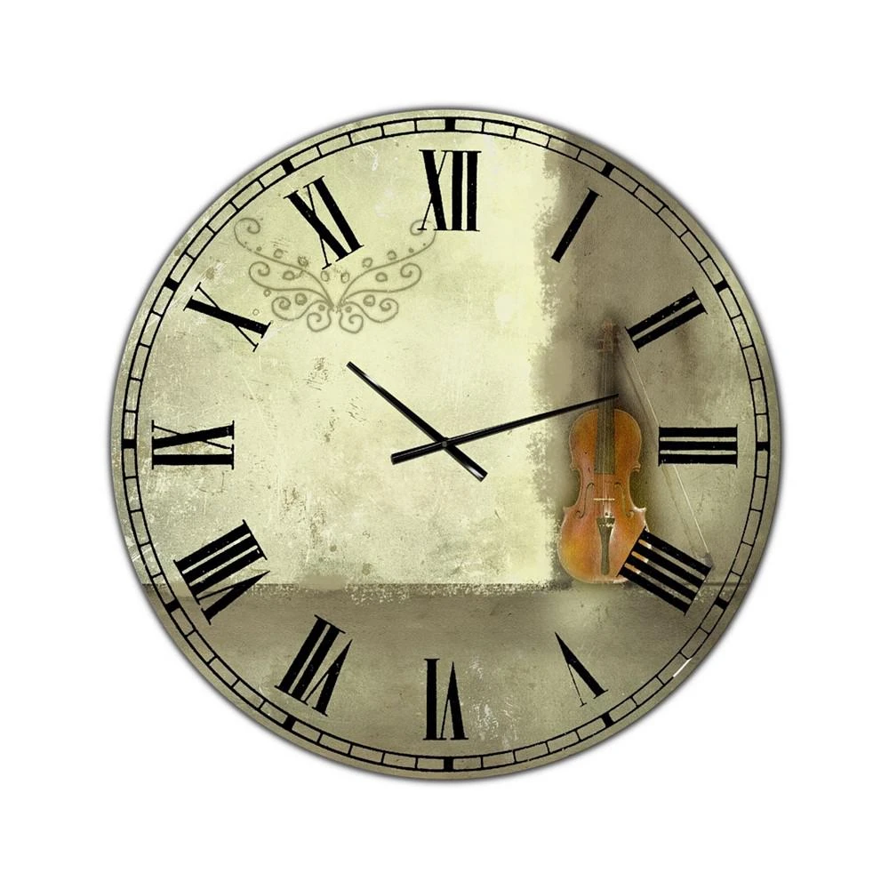 商品Designart|Resting Notes Oversized Cottage Wall Clock - 36 x 36,价格¥2113,第1张图片