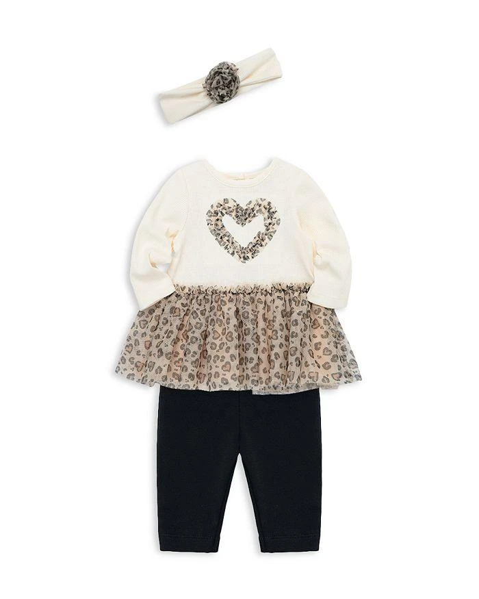 商品Little Me|Girls' Leopard Tutu Top, Headband & Leggings Set - Baby  ,价格¥314,第3张图片详细描述
