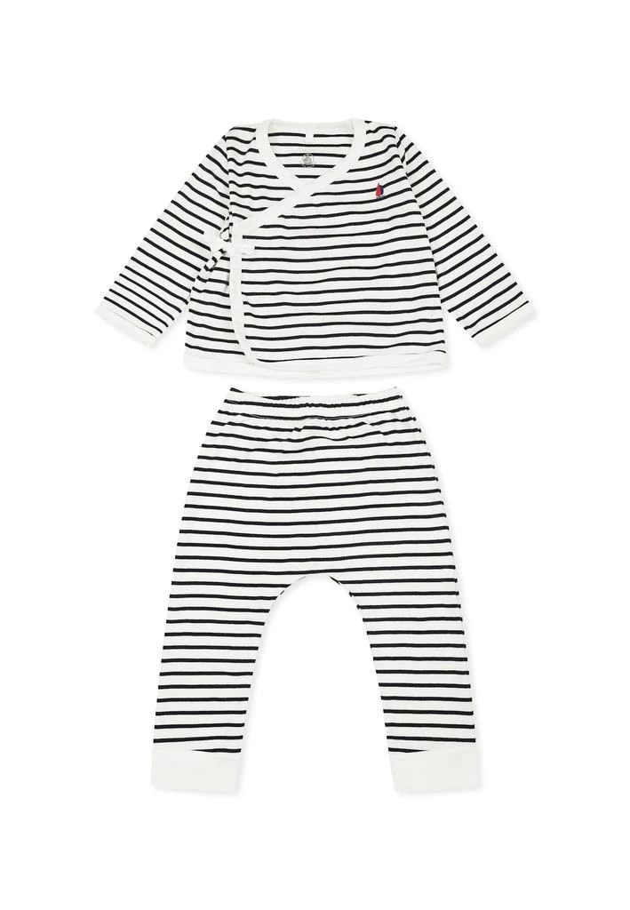 商品PETIT BATEAU|Multicolor Newborn Suit For Baby Boy With Sailboat,价格¥889,第2张图片详细描述