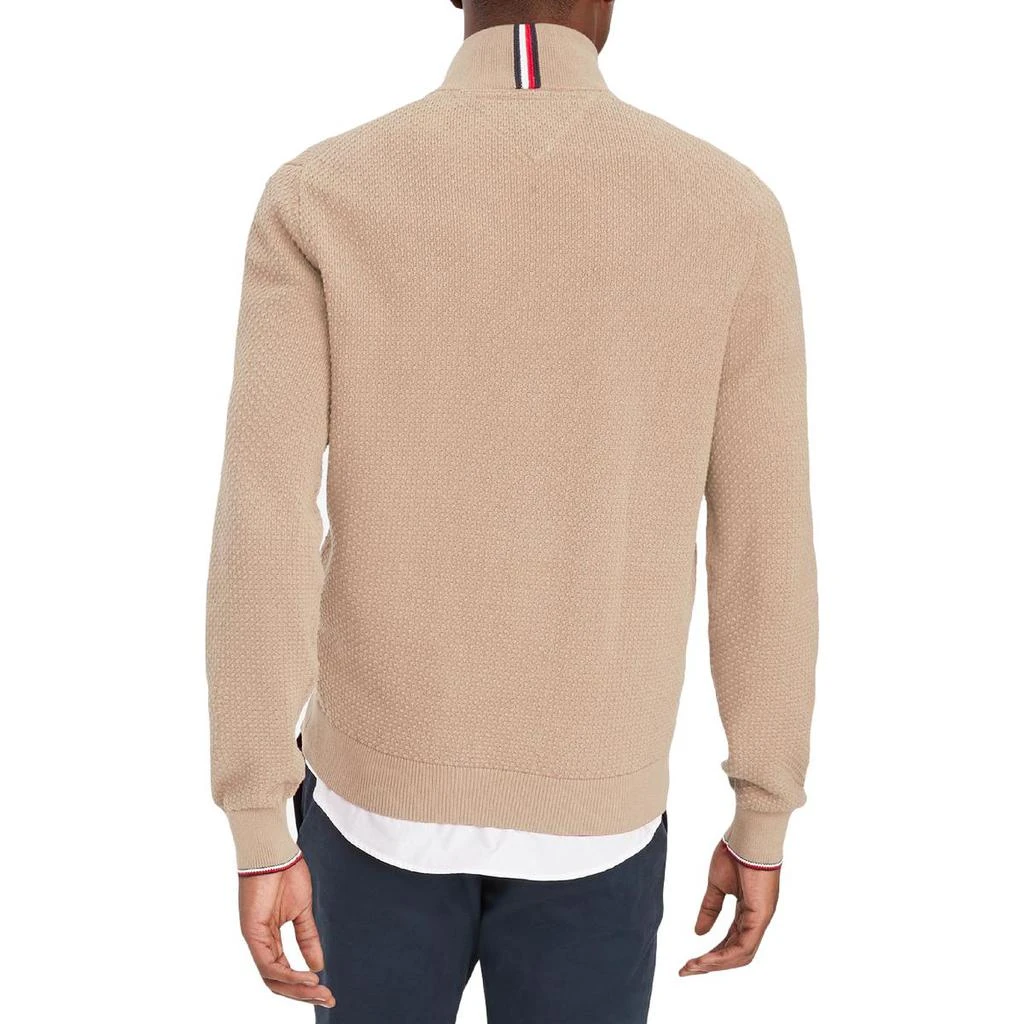 商品Tommy Hilfiger|Tommy Hilfiger Mens Half Zip Up Mock Neck Pullover Sweater,价格¥314,第2张图片详细描述