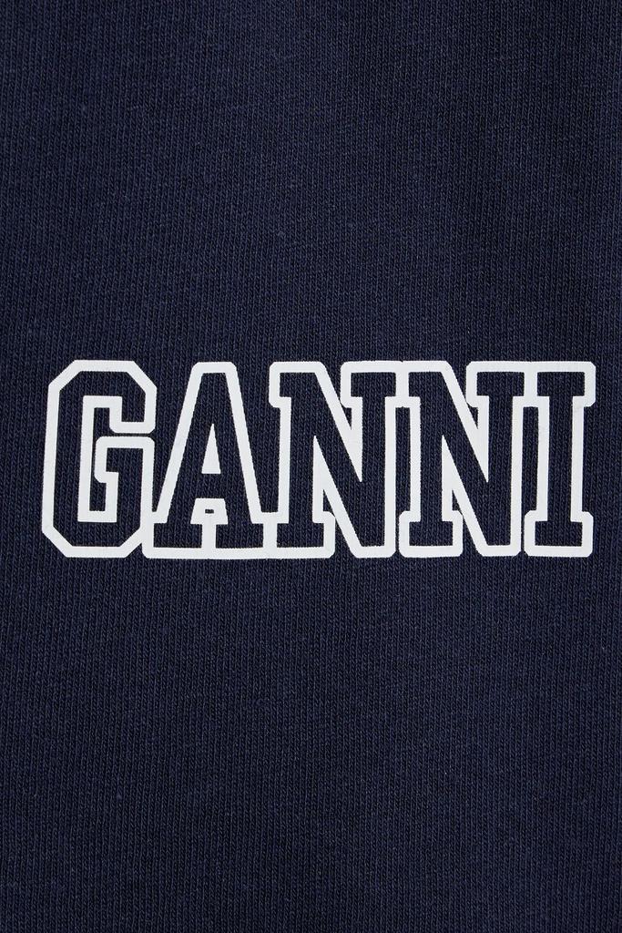 商品Ganni|Printed cotton-blend jersey T-shirt,价格¥308,第4张图片详细描述