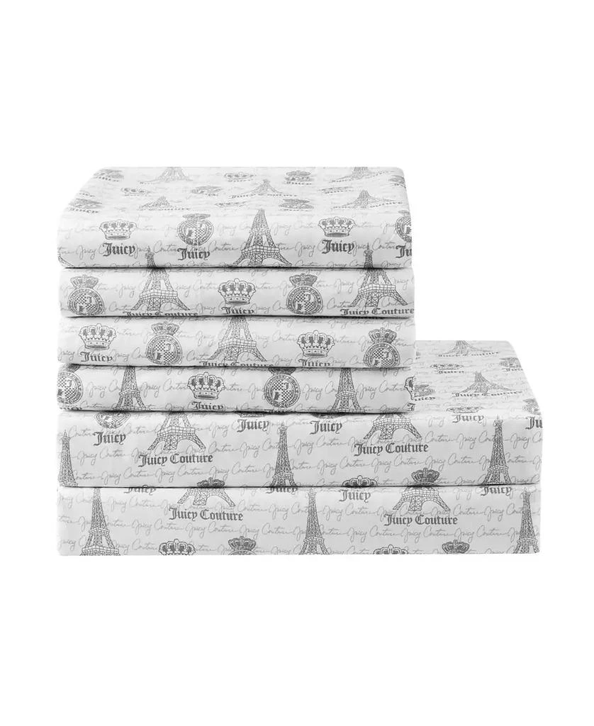 商品Juicy Couture|Juicy in Paris 6-Piece Sheet Set, Full,价格¥221,第1张图片