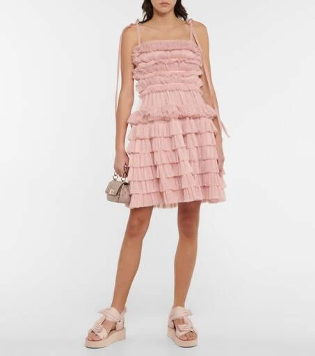 商品RED Valentino|圆点薄纱迷你连衣裙,价格¥3816,第2张图片详细描述