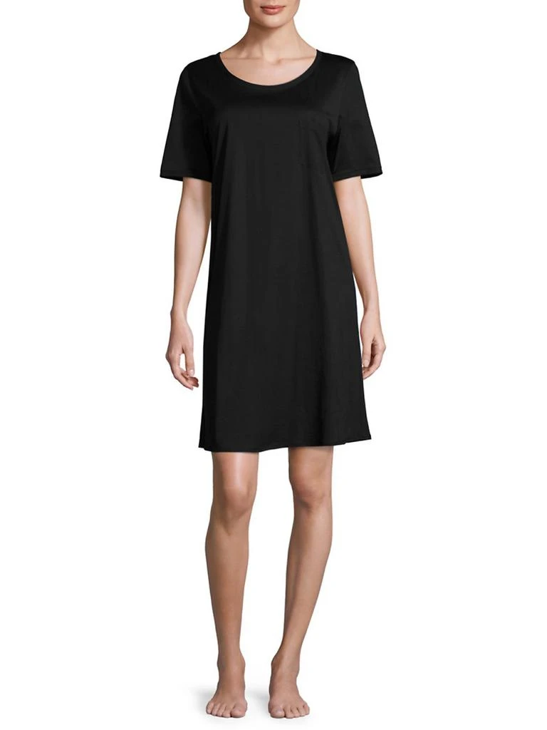 商品Hanro|Cotton Deluxe Short-Sleeve Gown,价格¥1451,第2张图片详细描述
