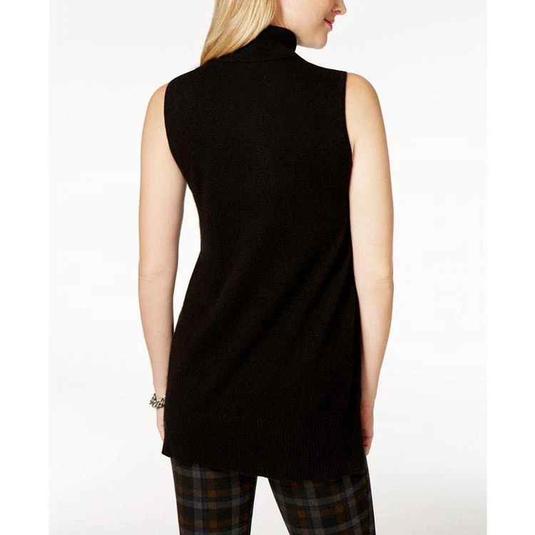 商品Charter Club|Cashmere Sleeveless Turtleneck Sweater, Created for Macy's,价格¥285,第3张图片详细描述