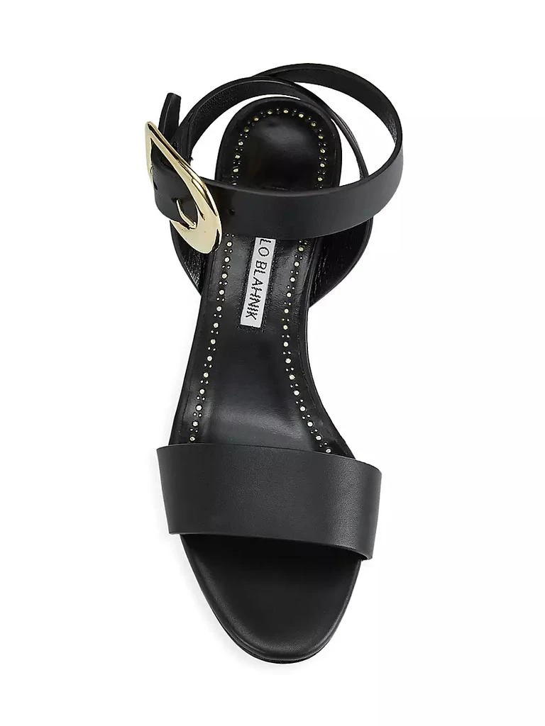 商品Manolo Blahnik|Brutas 50MM Leather Sandals,价格¥6849,第5张图片详细描述