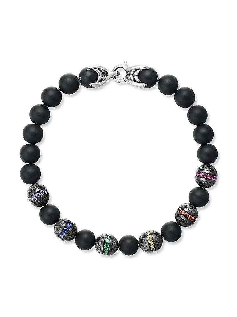 商品David Yurman|Spiritual Beads Rainbow Bracelet in Sterling Silver,价格¥20705,第2张图片详细描述