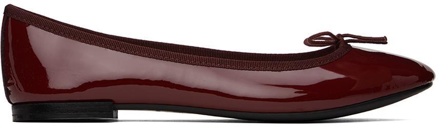 商品Repetto|Burgundy Cendrillon Ballerina Flats,价格¥2189,第1张图片
