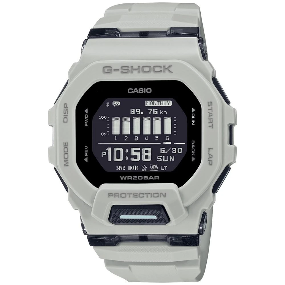 商品G-Shock|Men's Digital Tan Resin Strap Watch 46mm, GBD200UU-9,价格¥1124,第1张图片