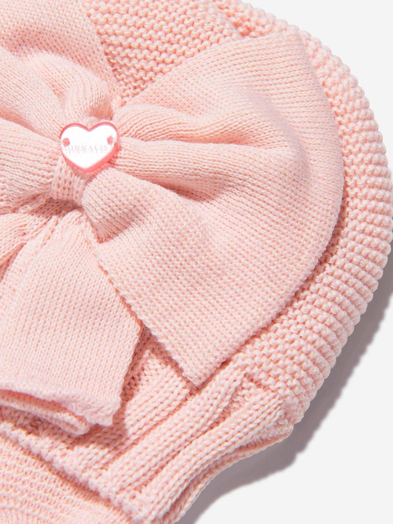 Monnalisa Pink Baby Girls Wool Knitted Hat商品第3张图片规格展示