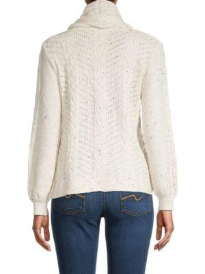 商品Democracy|Removable-Collar Cable-Knit Sweater,价格¥79,第2张图片详细描述