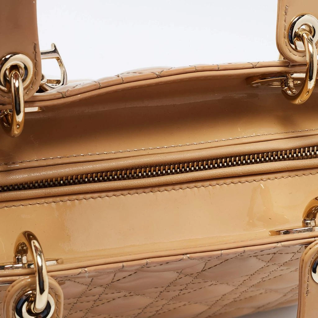 Dior Beige Cannage Patent Leather Large Lady Dior Tote 商品