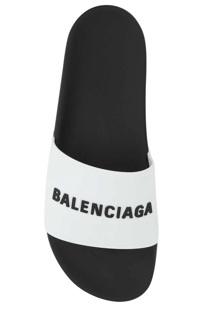 商品Balenciaga|Balenciaga Logo Printed Slides,价格¥2254,第3张图片详细描述