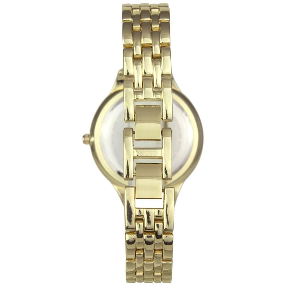 商品Charter Club|Women's Gold-Tone Mixed Metal Flower Face Bracelet Watch, 36mm, Created for Macy's,价格¥222,第3张图片详细描述