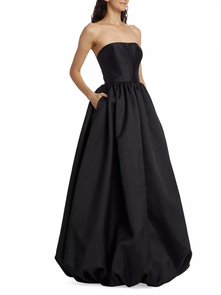 商品Vera Wang Bride|Vieda Strapless Bubble-Hem Gown,价格¥4452,第4张图片详细描述