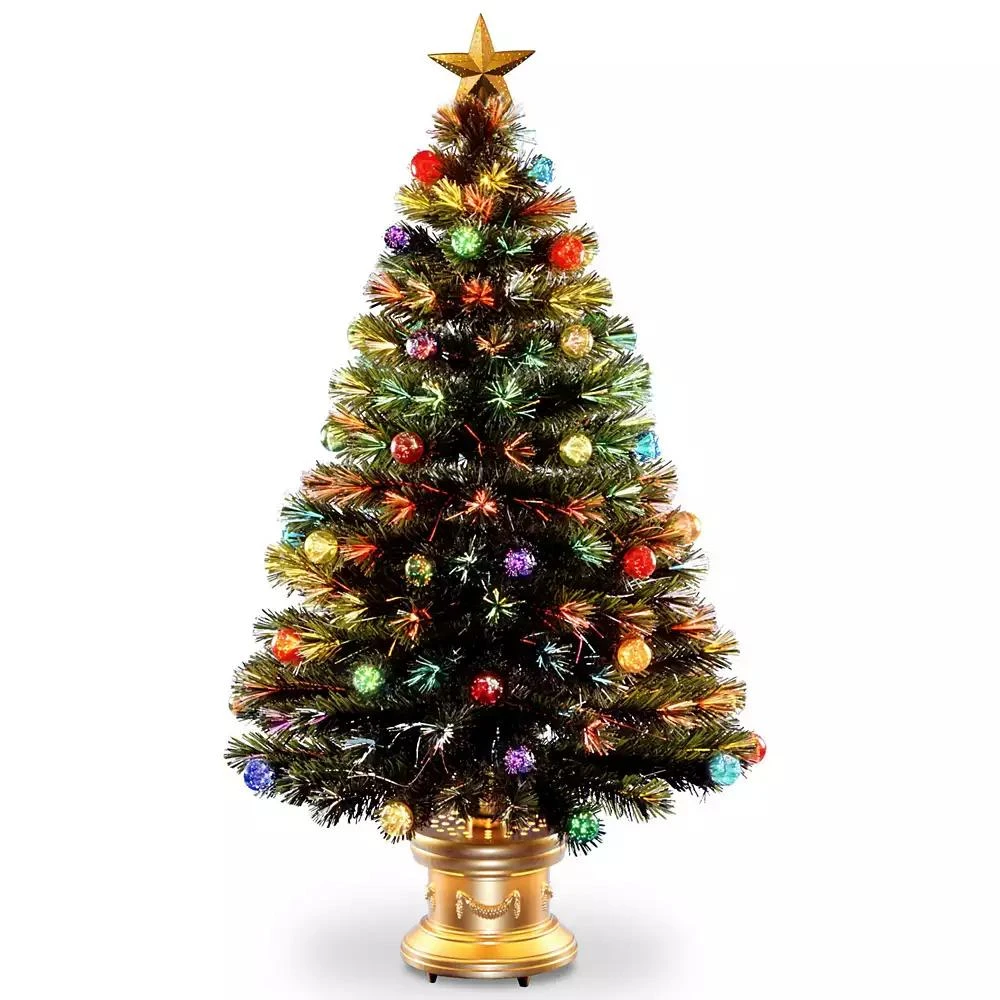 商品National Tree Company|National Tree 48" Fiber Optic Fireworks Tree with Ball Ornaments,价格¥1032,第1张图片