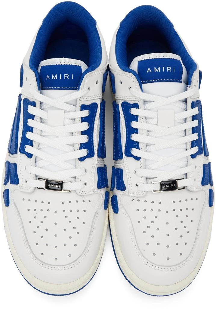 商品AMIRI|White & Blue Skel Top Low Sneakers,价格¥3905,第5张图片详细描述