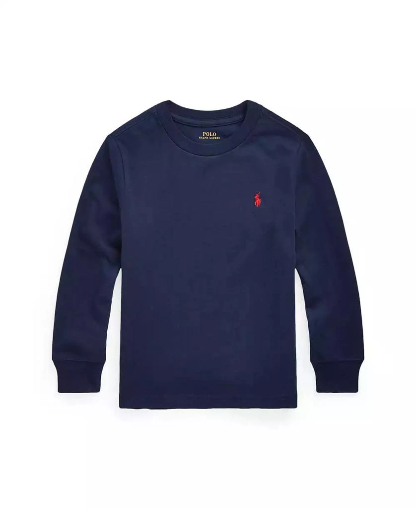 商品Ralph Lauren|Toddler and Little Boys Jersey Long-Sleeve T-shirt,价格¥274,第1张图片