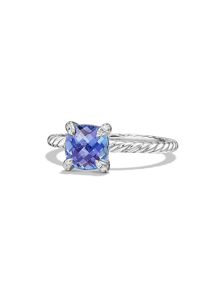 商品David Yurman|Chatelaine Ring in 18K White Gold,价格¥17831,第1张图片
