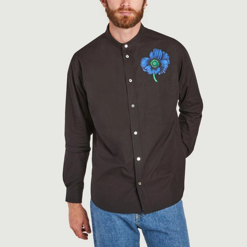 商品Kenzo|Kenzo Poppy cotton shirt BLACK Kenzo,价格¥1019,第1张图片