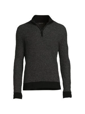 商品Saks Fifth Avenue|100% Cashmere Quarter Zip Sweater,价格¥600,第3张图片详细描述