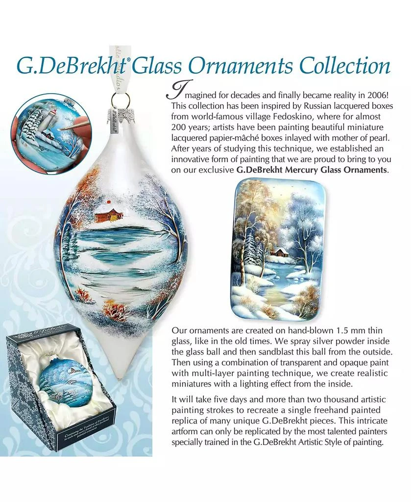 商品G.DeBrekht|Eagle Cut Ball Holiday Ornament,价格¥653,第2张图片详细描述