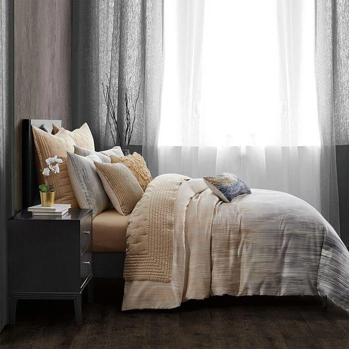 商品Donna Karan|Home Ember Charcoal Duvet Cover, Full/Queen,价格¥1393,第4张图片详细描述