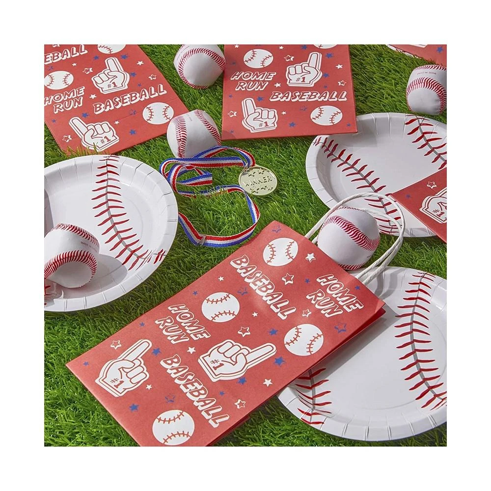 商品Blue Panda|Baseball Party Favor Gift Bags with Handles (Red, 5.3 x 9 x 3.15 in, 24 Pack),价格¥149,第2张图片详细描述