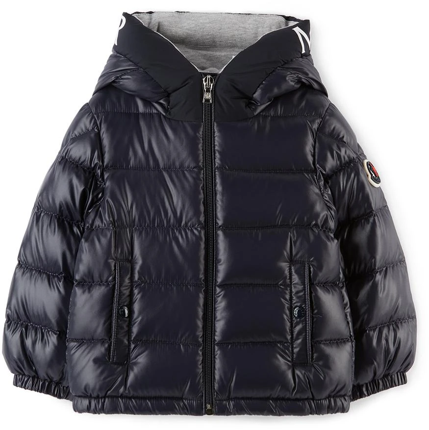 商品Moncler|Baby Navy Down Salzman Jacket,价格¥5867,第1张图片