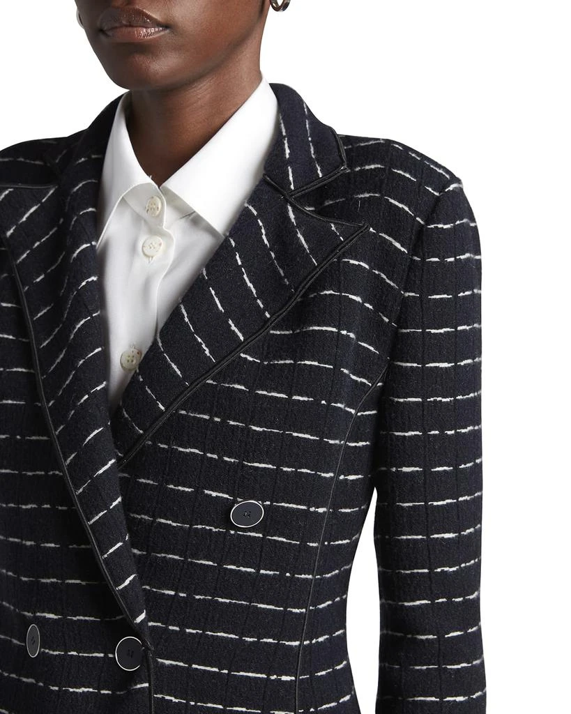 商品Giorgio Armani|Double-Breasted Jersey Jacquard Blazer Jacket,价格¥23139,第5张图片详细描述