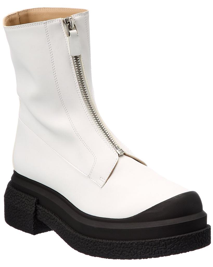 Stuart Weitzman Charli Zip Sport Leather Bootie商品第1张图片规格展示