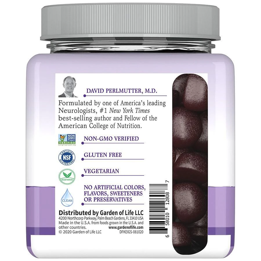 商品Garden of Life|Dr. Formulated Kids Elderberry Gummies,价格¥32,第5张图片详细描述
