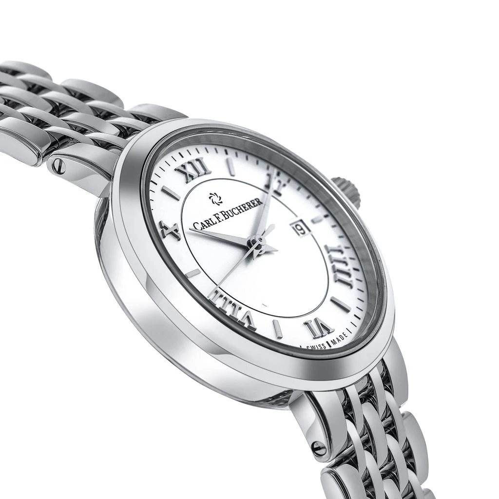 商品Carl F. Bucherer|Carl F. Bucherer Adamavi AutoDate Stainless Steel Automatic Women's Watch 00.10320.08.15.21,价格¥7802,第4张图片详细描述